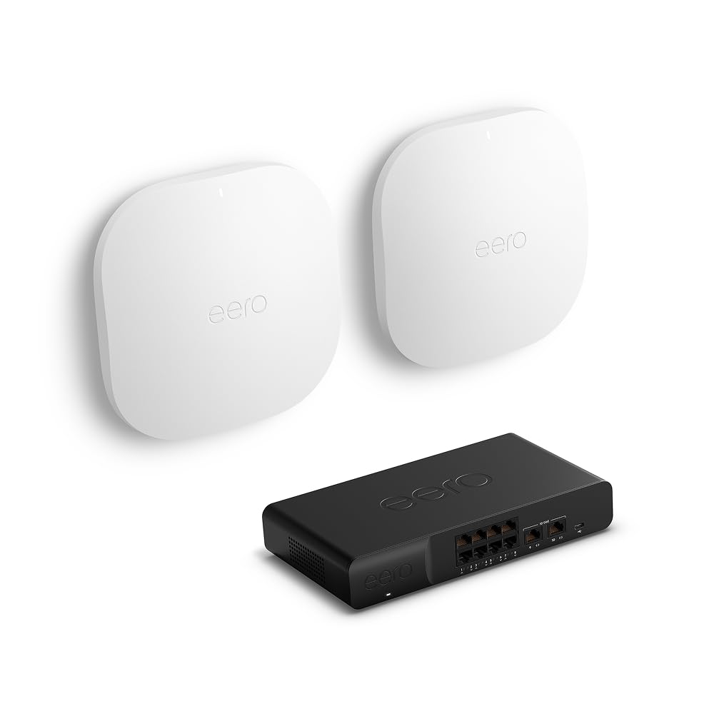 Two Amazon eero PoE 7s (newest model) with Amazon eero PoE Gateway